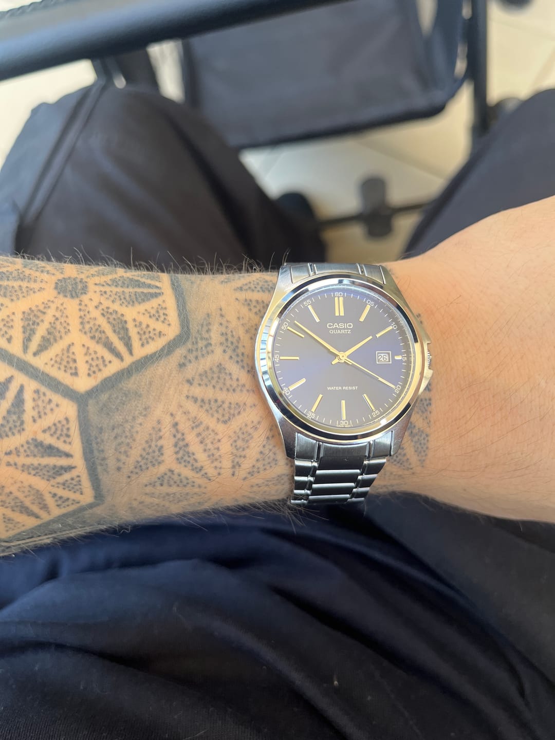 Customer photo review of Reloj Casio Análogo MTP-1183A-2A Azul Acero Inoxidable
