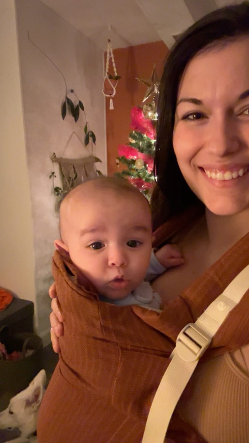 Customer photo review of Porte-bébé TREK 2.0 | Caramel