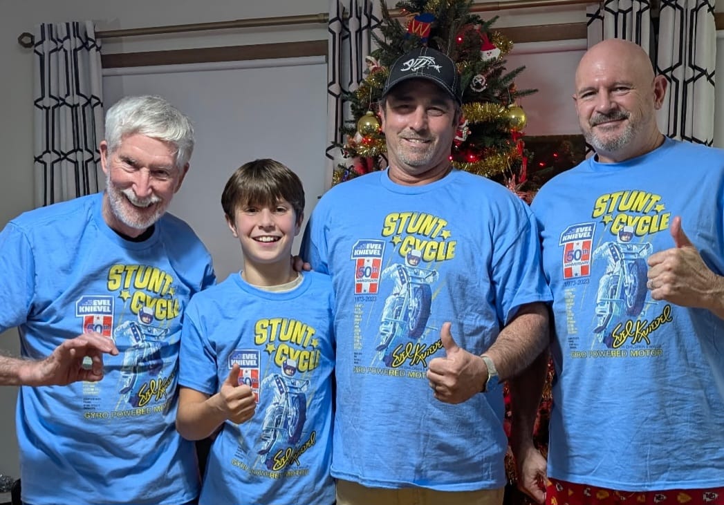 Customer photo review of 50th Anniversary Stunt Cycle T Shirt