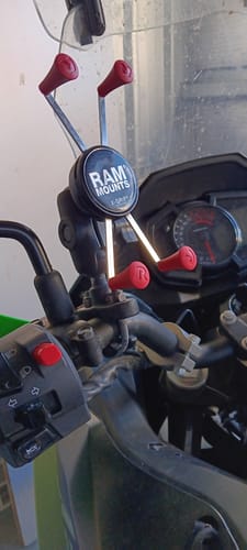 Customer photo review of RAM® X-Grip® Red Rubber Cap 4-Pack (RAP-UN-CAP-4-REDU)