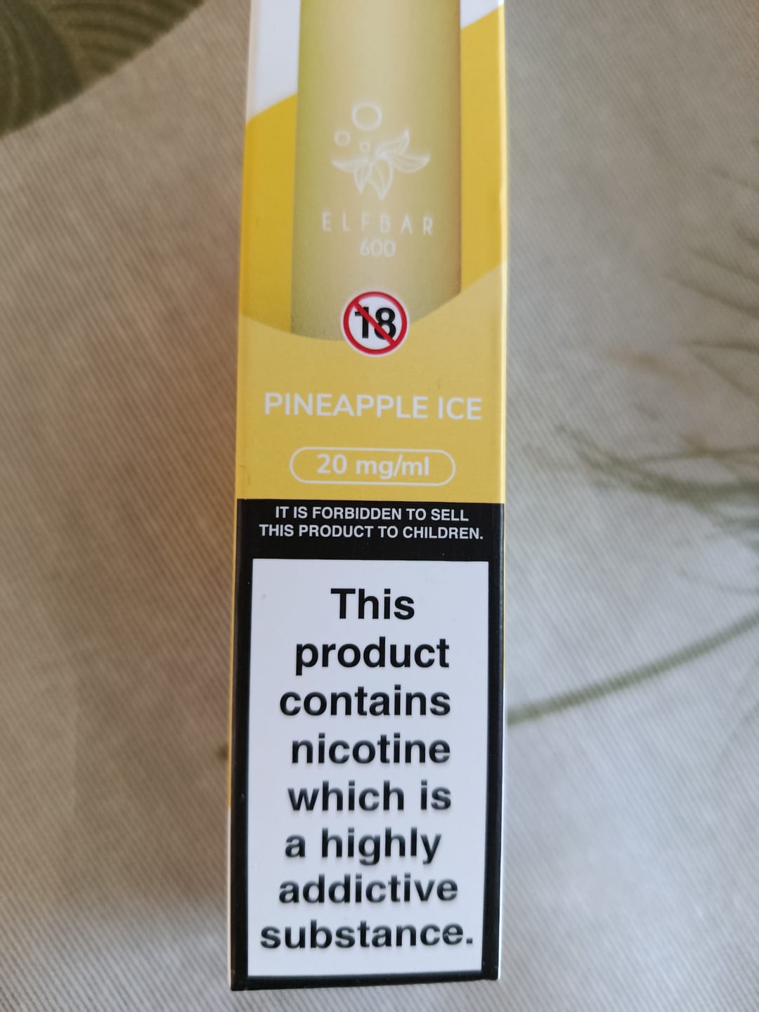 Customer photo review of Elf bar 600 Puffs Disposable Vape (Box of 10)