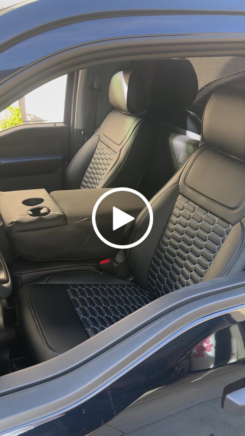 Customer video review of 2021+ Ford F150 / 23+ F-250 F-350 Custom Seat Covers