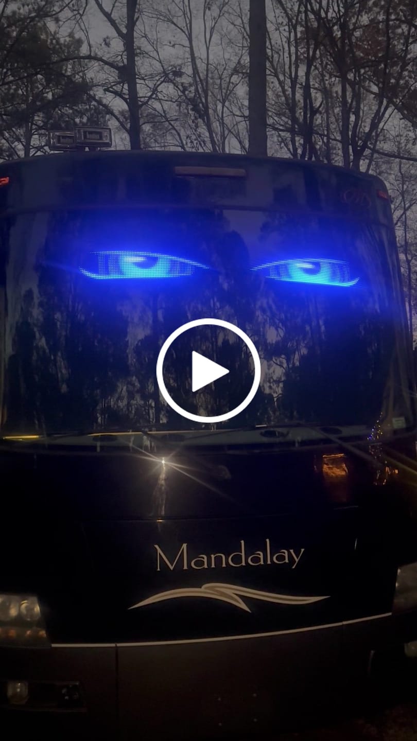 Customer video review of LED Windshield Eyes │ Night-Time Visibility With Style