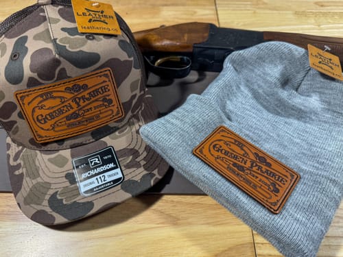 Customer photo review of Premium Custom Leather Patch Hats (Wholesale)
