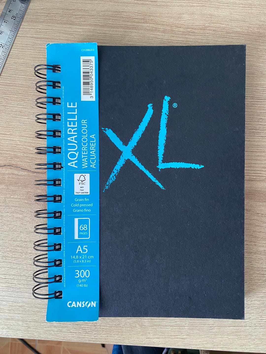 Customer photo review of Canson XL - Croquera Aquarelle 34 Hojas 300 g/m2