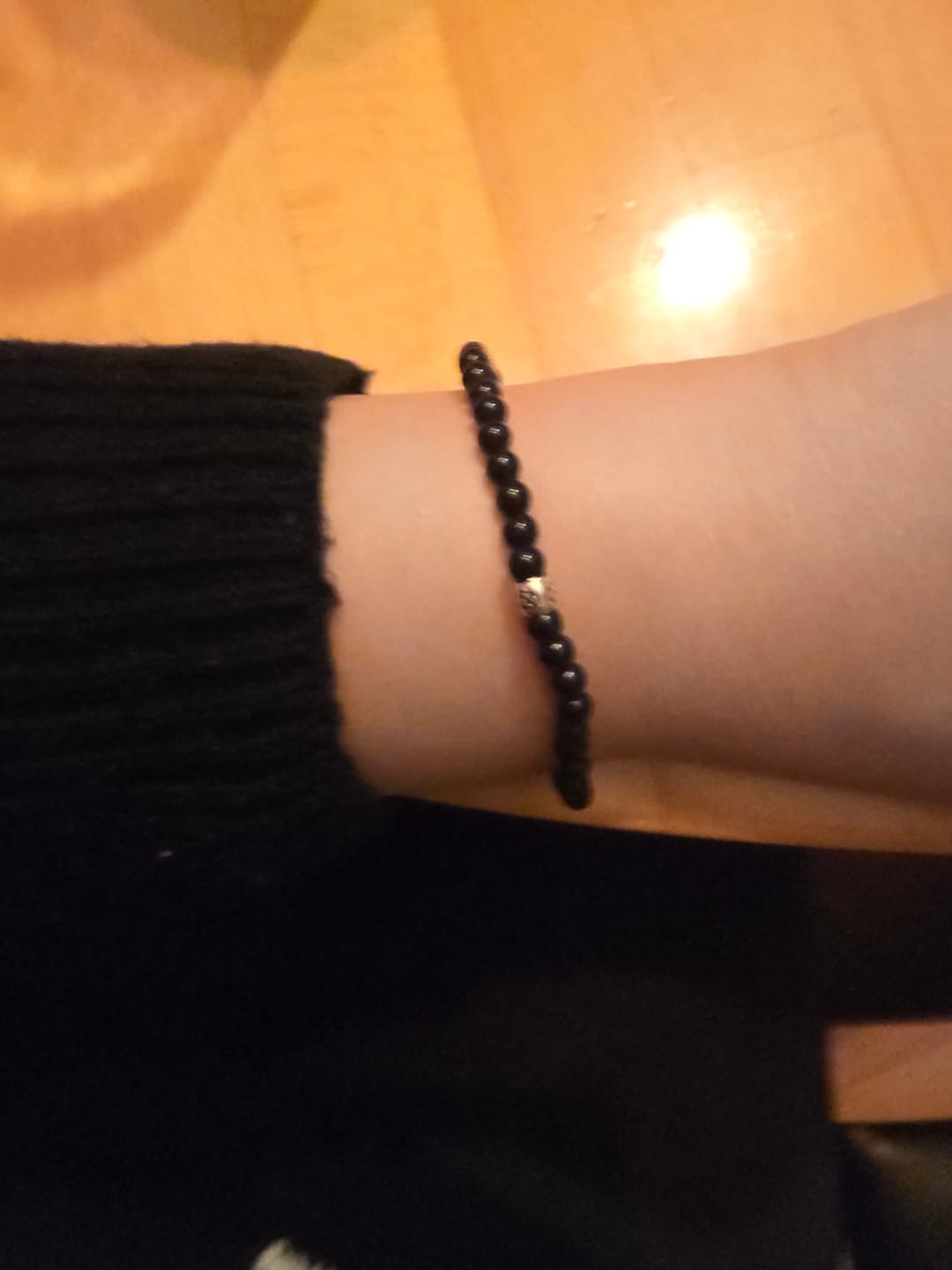 Customer photo review of Obsidian Armband - Perlen