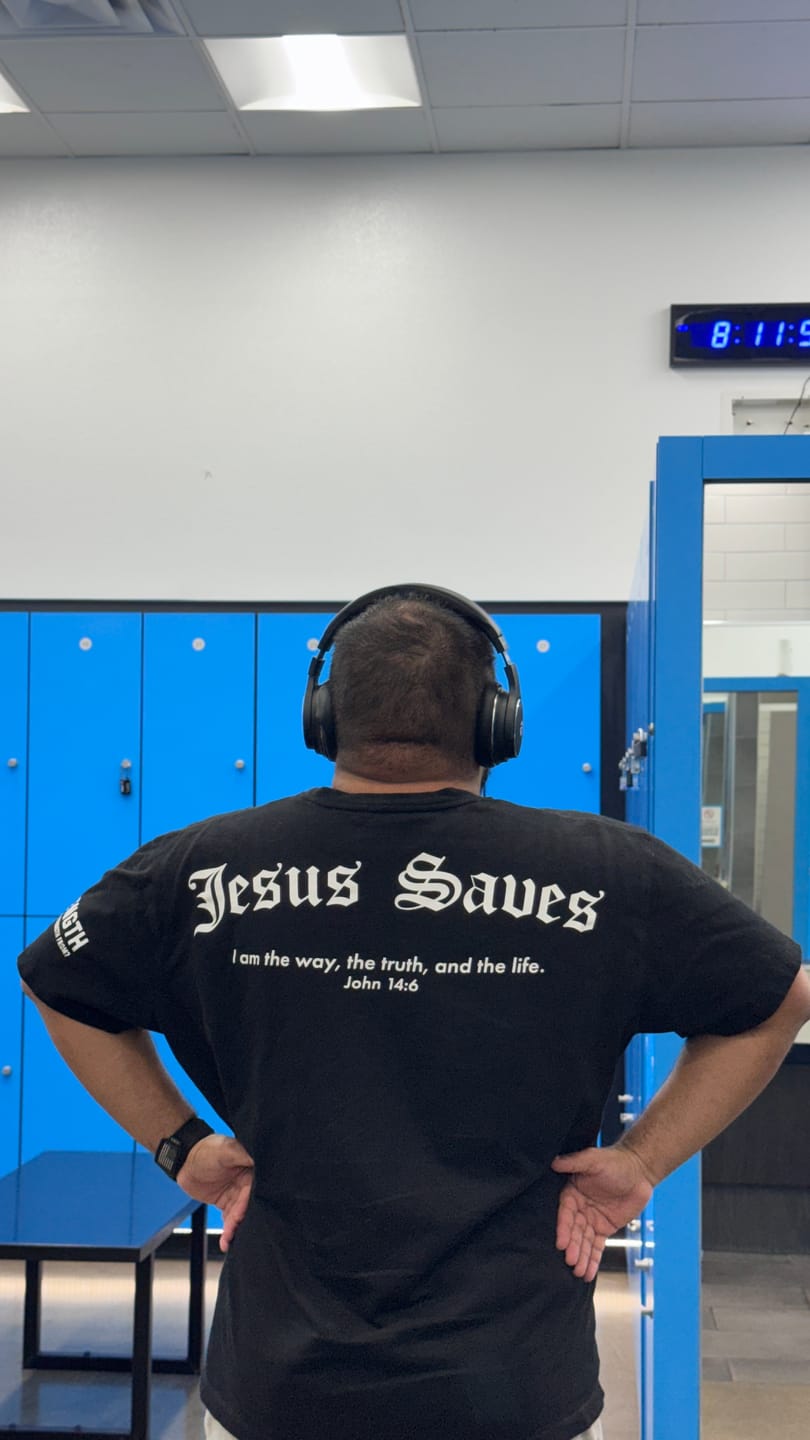 Customer photo review of Kingdom Performance Tee