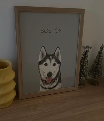 Customer photo review of Detailed Pet Portrait