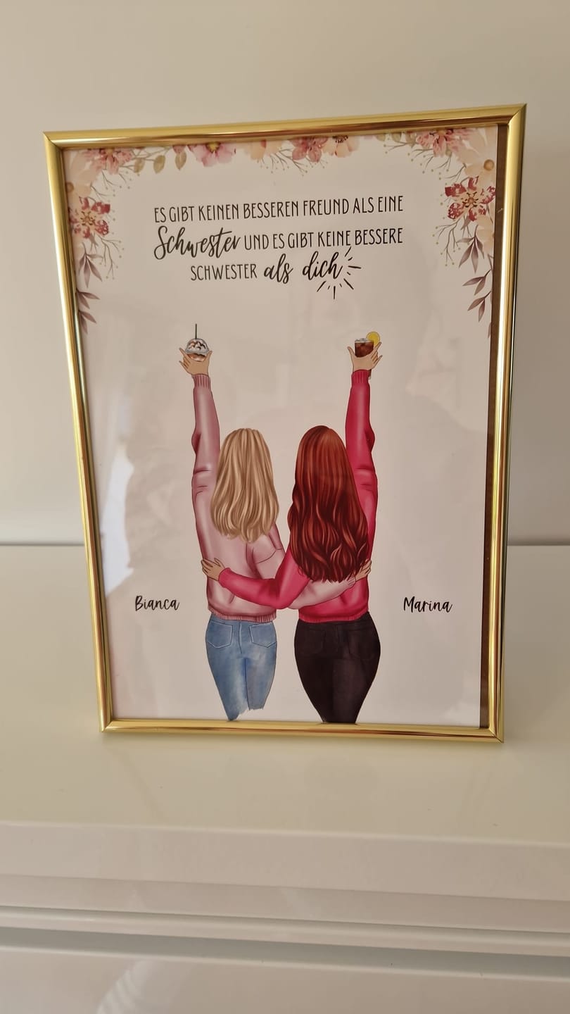 Customer photo review of Best Friends Forever - Personalisiertes Poster