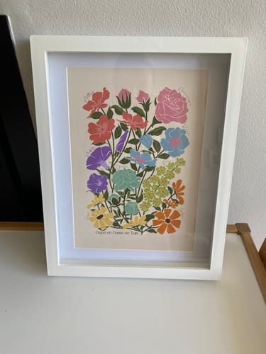 Customer photo review of 'In Bloom' Family Birth Flower Illustration