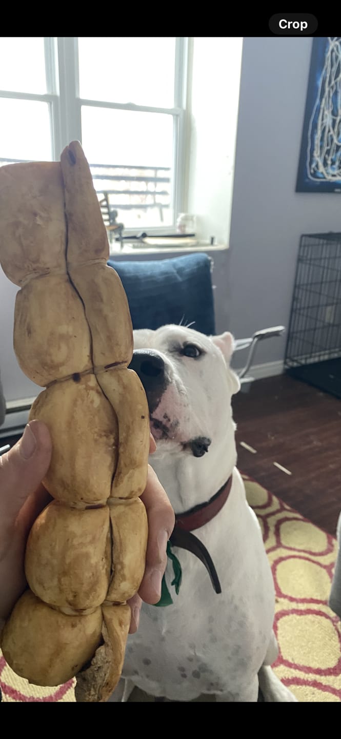 Customer photo review of 10-12 Inch Peanut Butter Cheek Roll