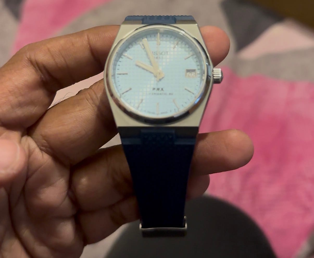 Customer photo review of Trinova PRX Tissot FKM Rubber Strap