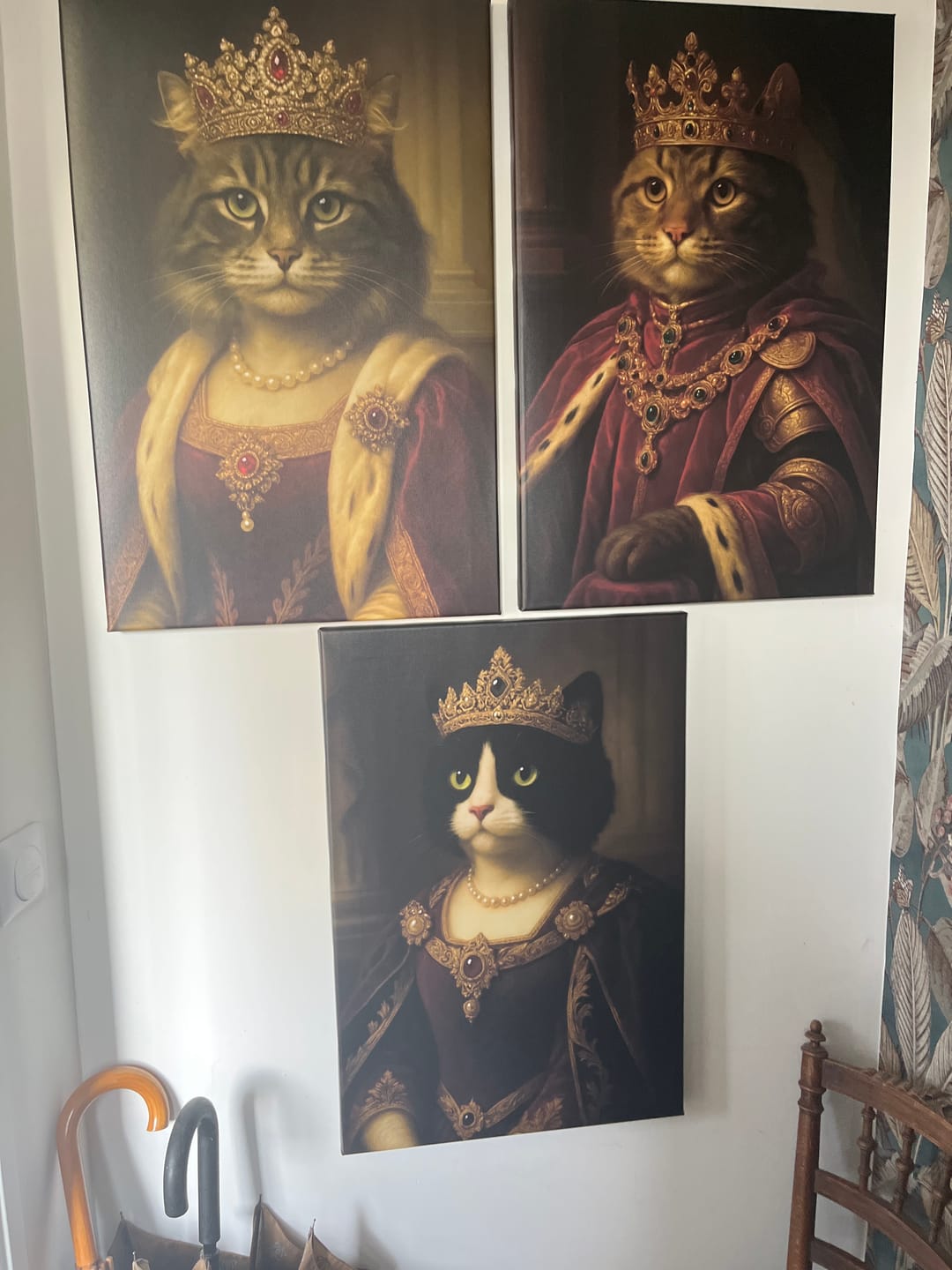 Customer photo review of Toile personnalisée - Portrait royal