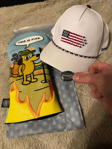 Customer photo review of This is Fine Headcover