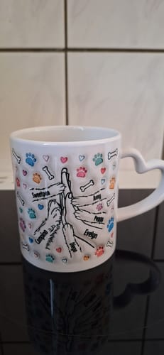 Customer photo review of Beste Hunde Mama ever (3D Optik) - Individuelle Tasse
