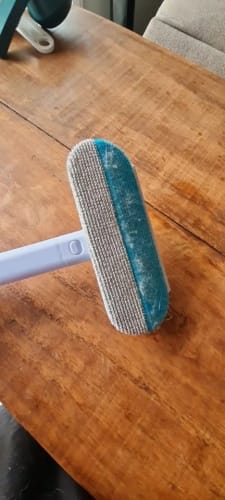 Customer photo review of Pet Hair & Lint Remover with Long Handle