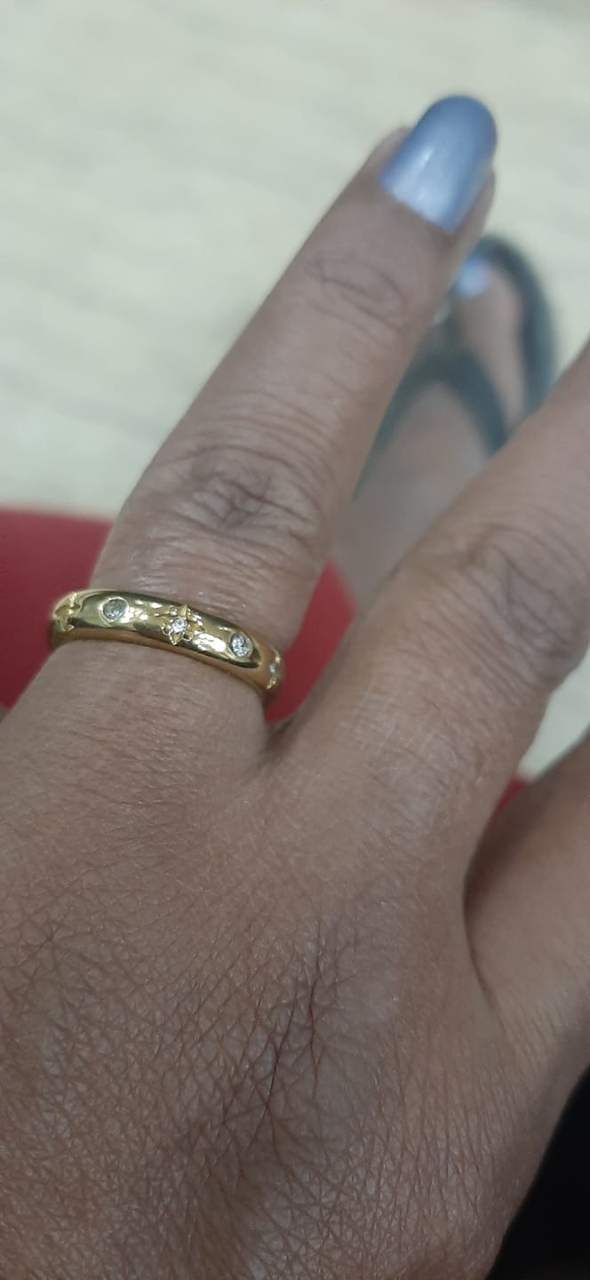 Customer photo review of Diamond Studded Ring