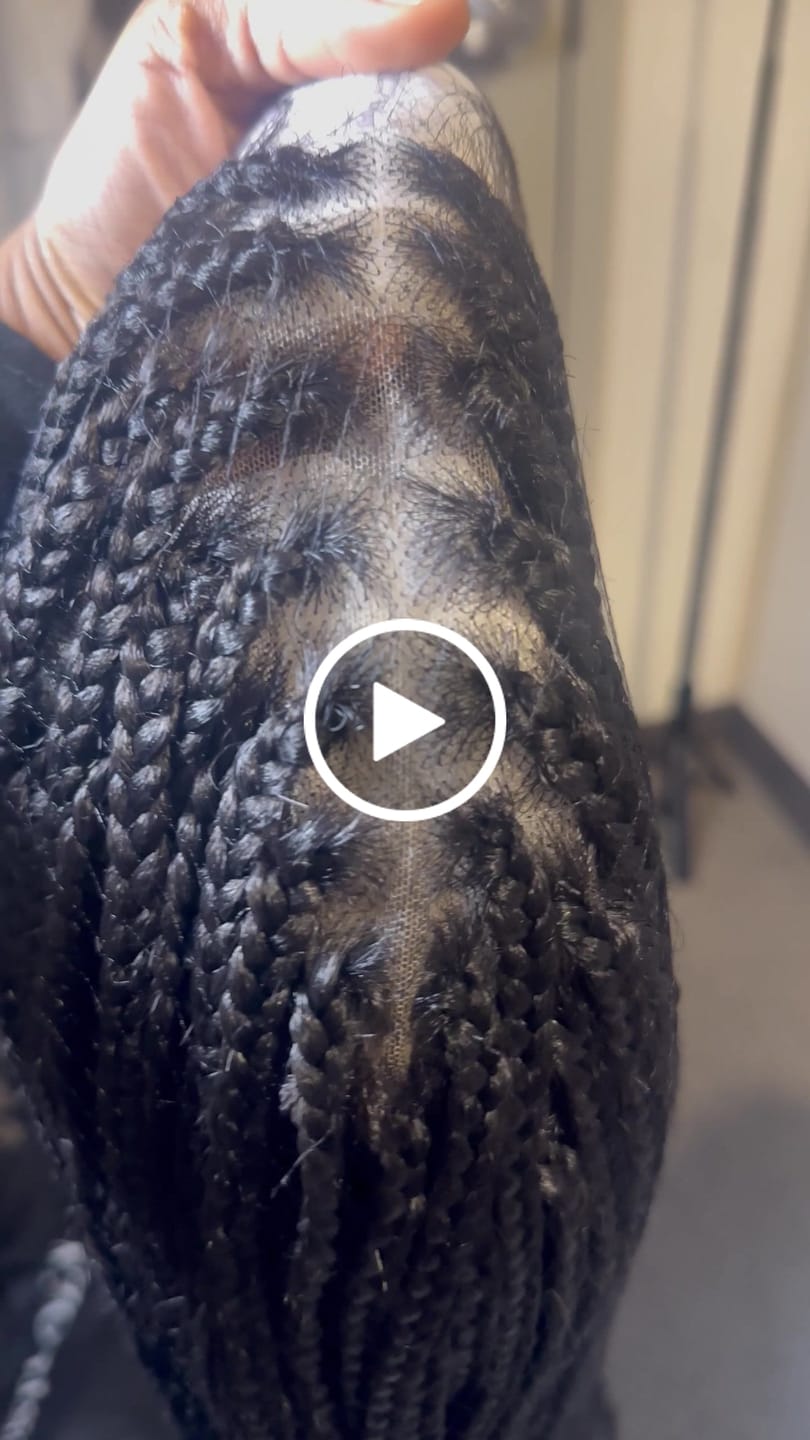 Customer video review of Swiss HD Full Lace Knotless Box Braided Wig