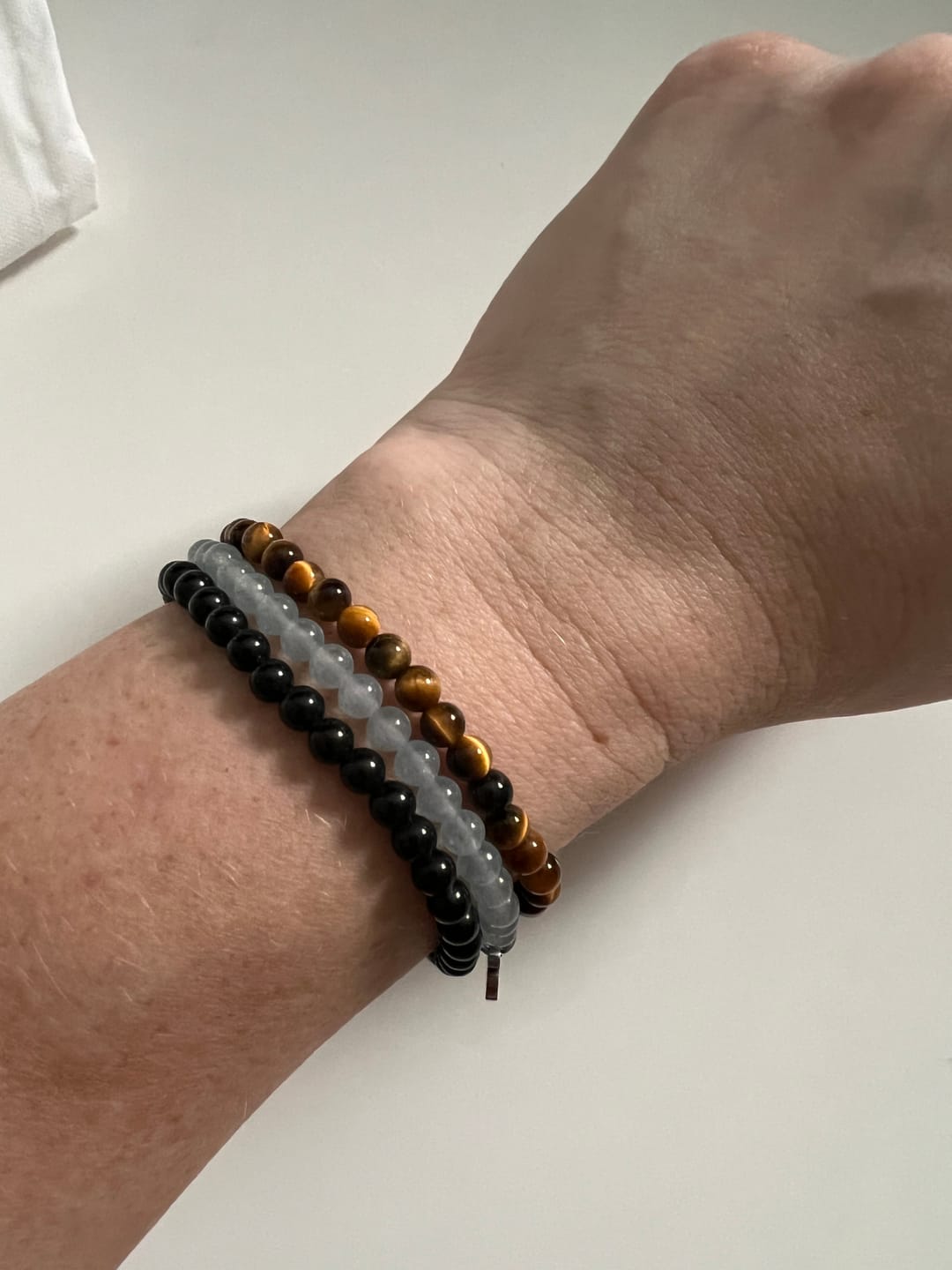 Customer photo review of Obsidian Bracelet Mini