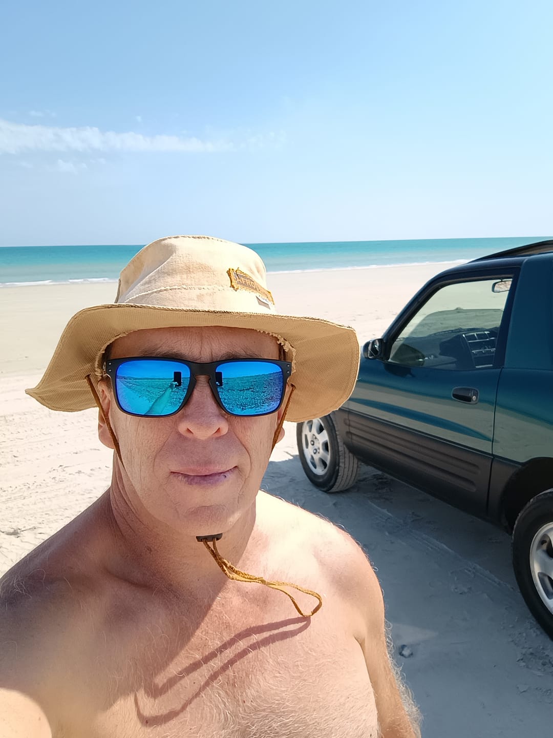 Customer photo review of Bucket Hat, Sand