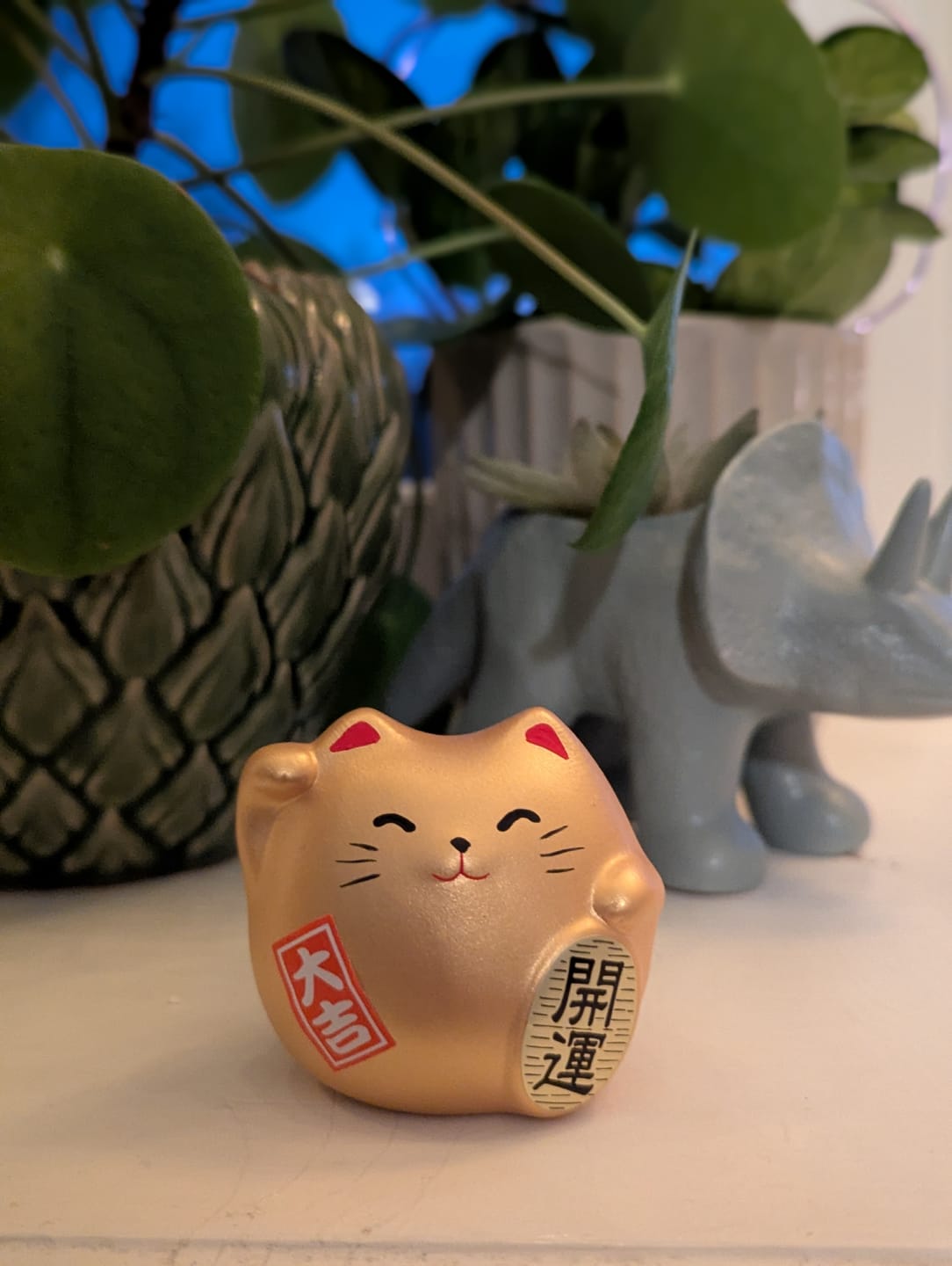 Customer photo review of Maneki Neko - Rund guld