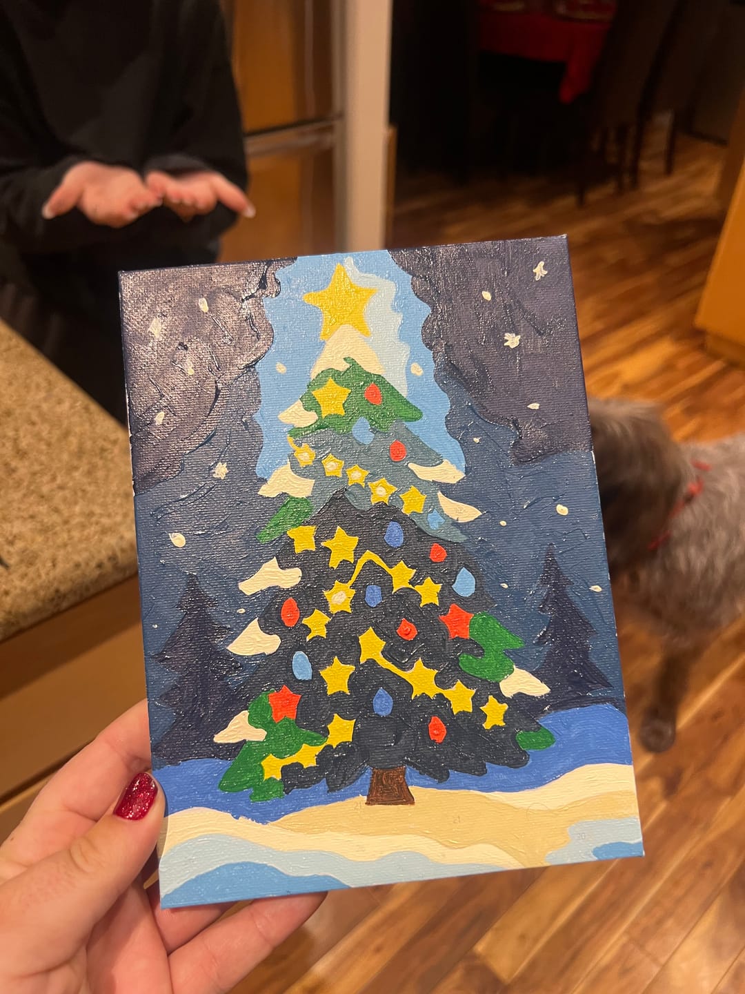 Customer photo review of 6 Mini Paintings - Christmas Eve Set