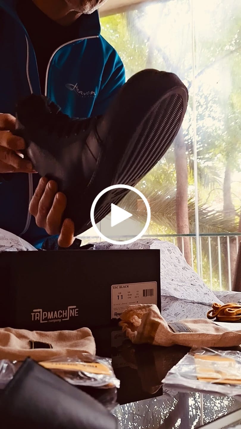 Customer video review of esc: men's riding sneakers mocha