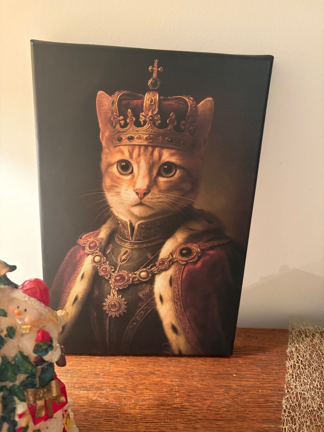 Customer photo review of Toile personnalisée - Portrait royal