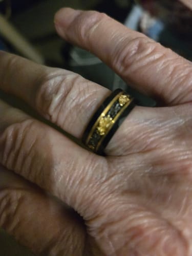 Customer photo review of Odin's Royal Armor - Black Tungsten Ring