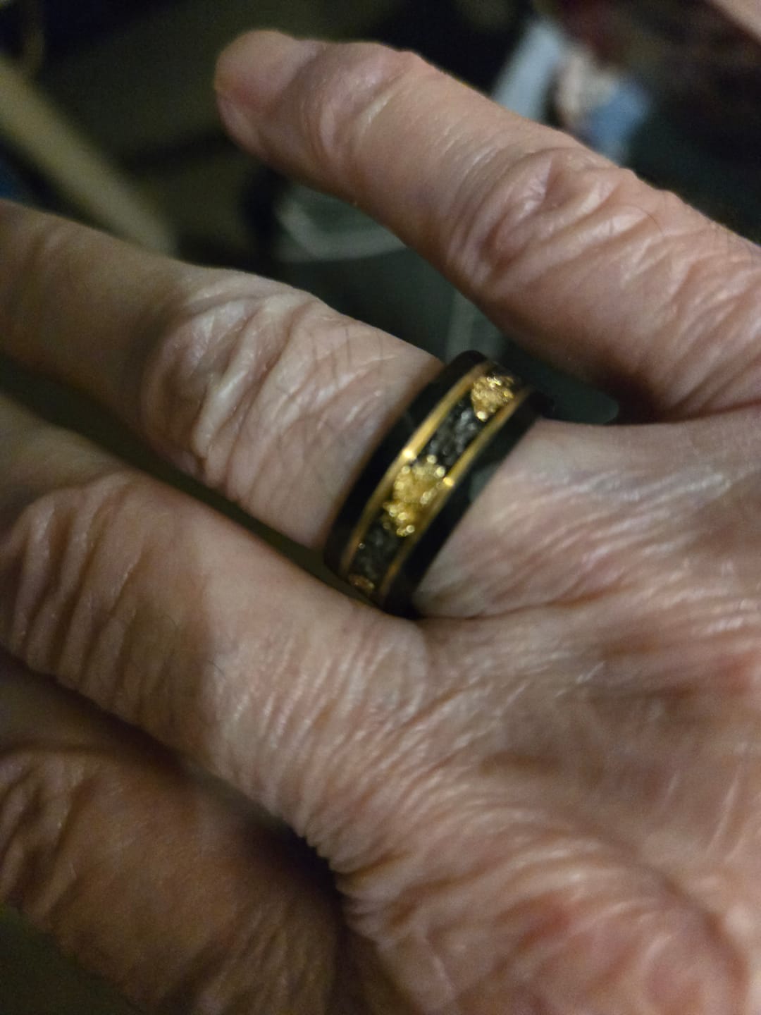 Customer photo review of Odin's Royal Armor - Black Tungsten Ring