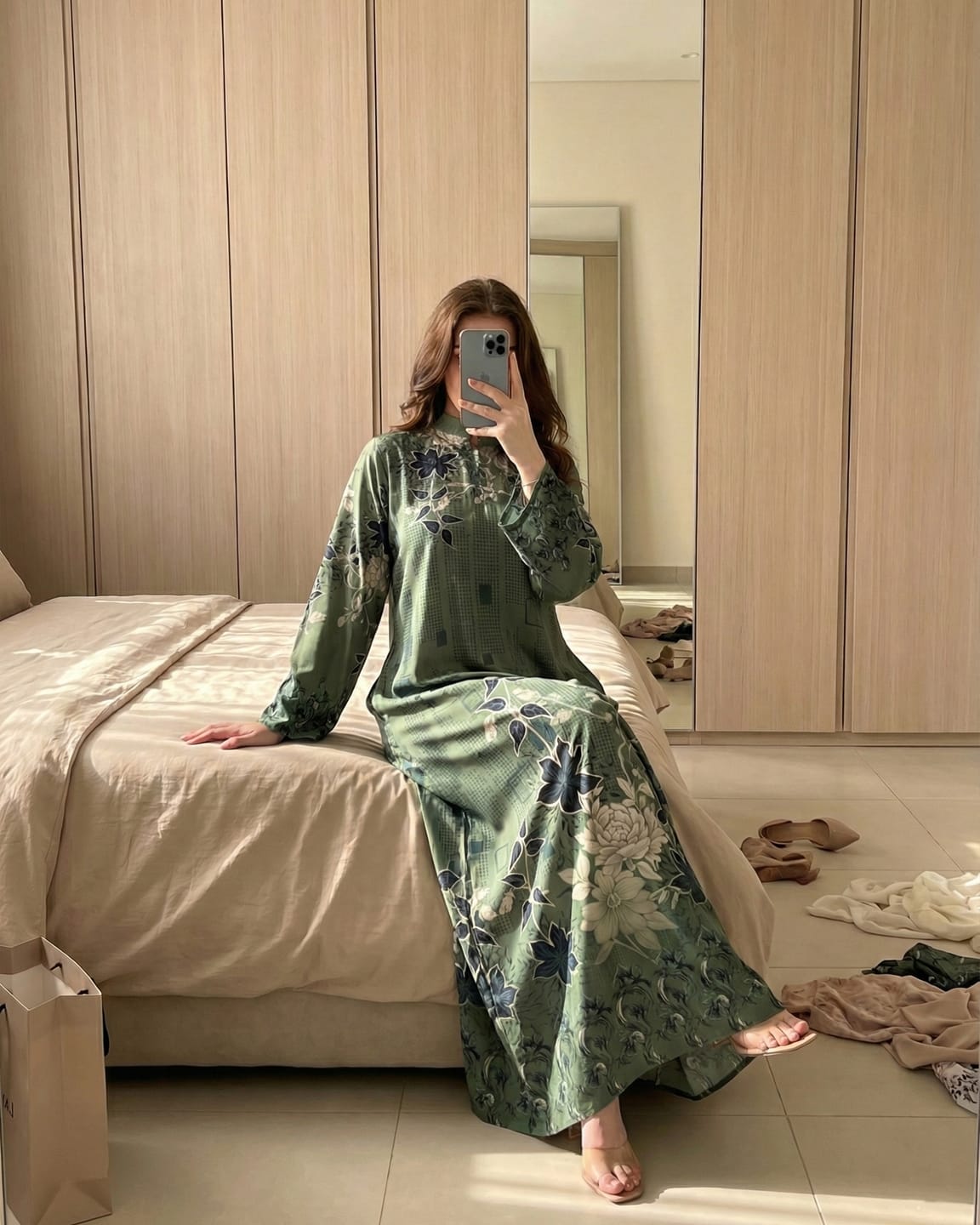 Customer photo review of Virelle Kaftan Dress