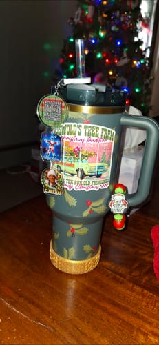 Customer photo review of Christmas Vacation Charm - Tumbler Handle Charm