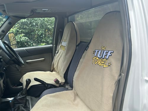 Customer photo review of Waterproof Car Towel Seat Cover