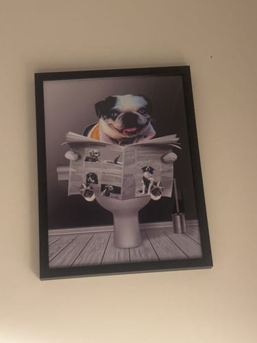 Customer photo review of Personalised Poster With Dog or Cat - Important Meeting