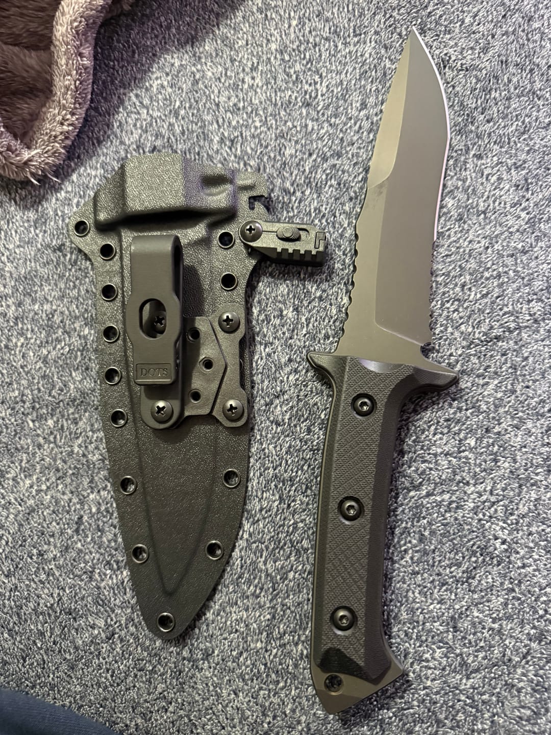 Customer photo review of Riptide Spear Point Serrated