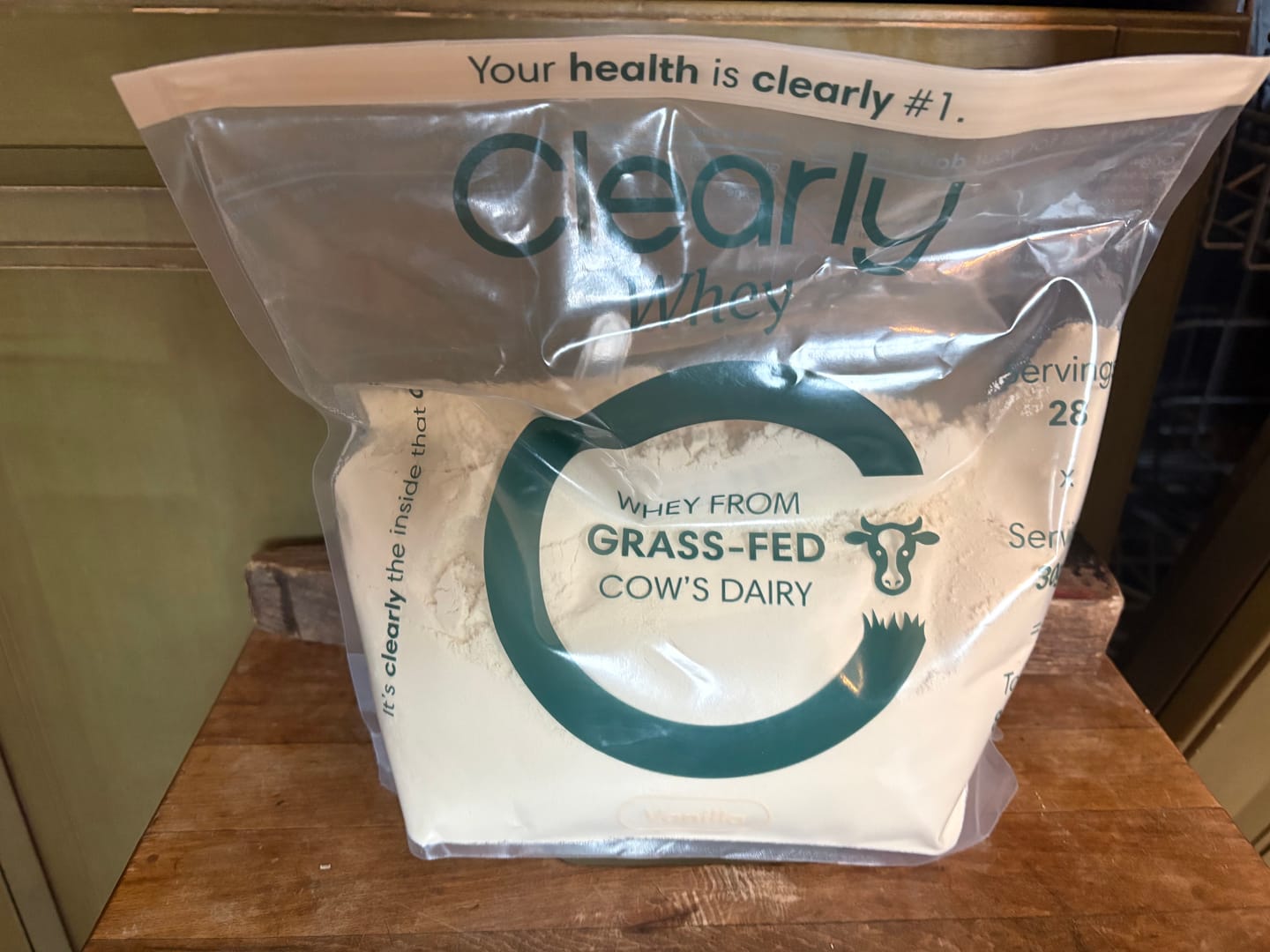 Customer photo review of Grass-fed Whey