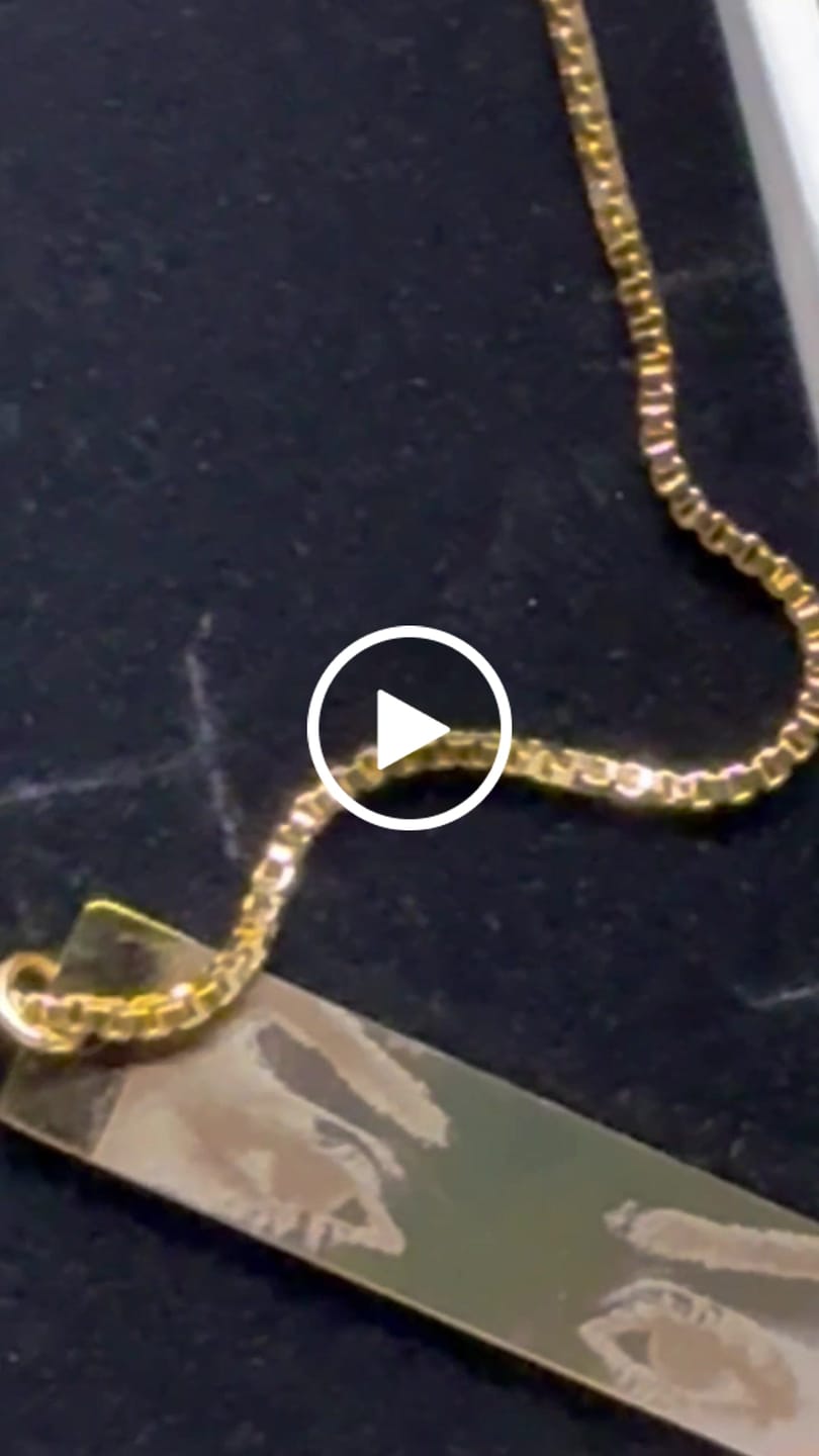 Customer video review of Personalized Eye Photo Necklace