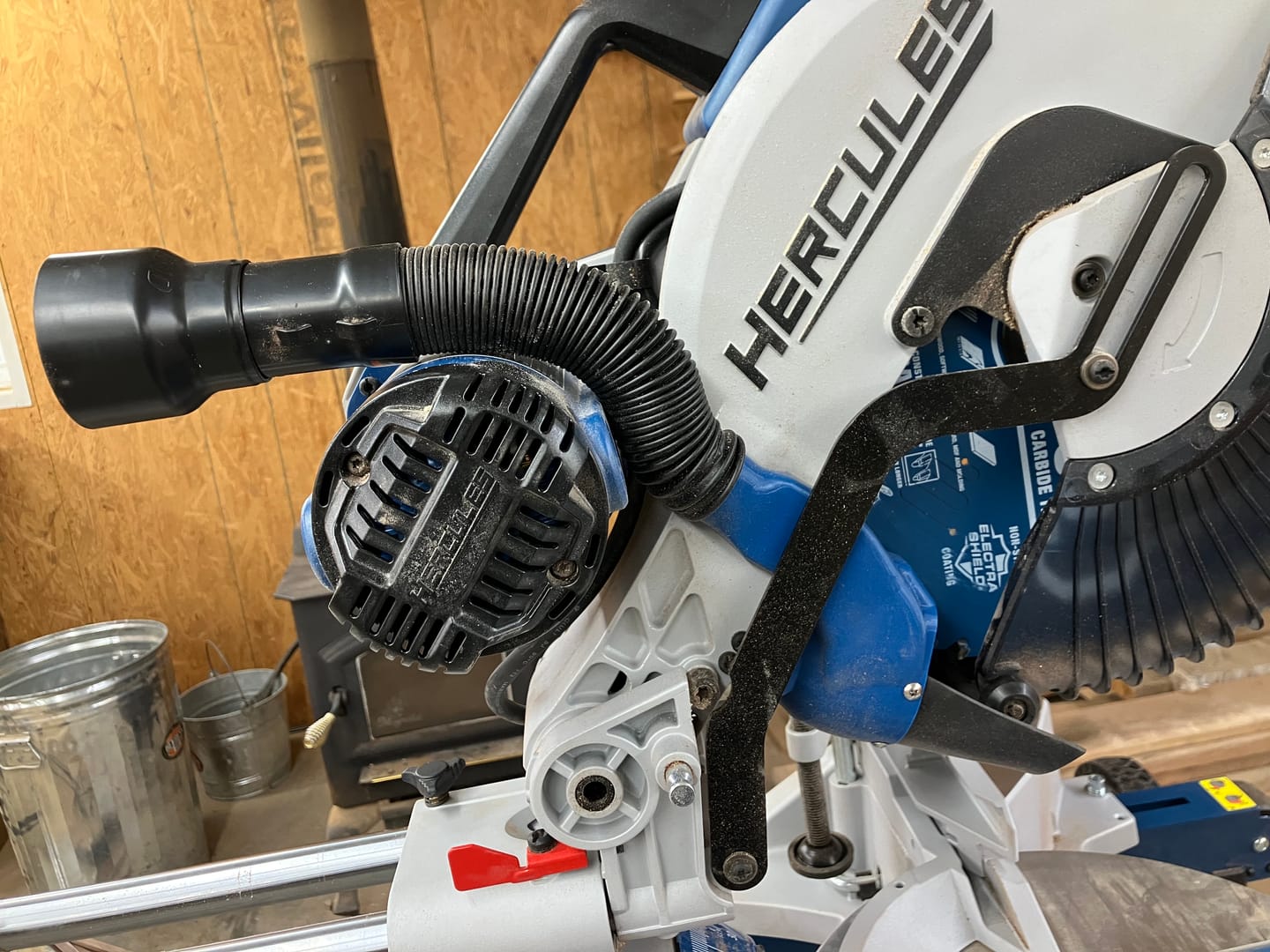 Customer photo review of Hercules 12" Sliding Compound Miter Saw Dust Collection