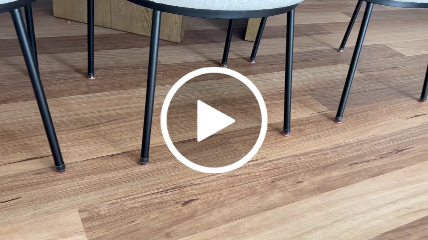 Customer video review of Groovy Flex Silicone Felt Chair Leg Protectors | Stretchy Edition