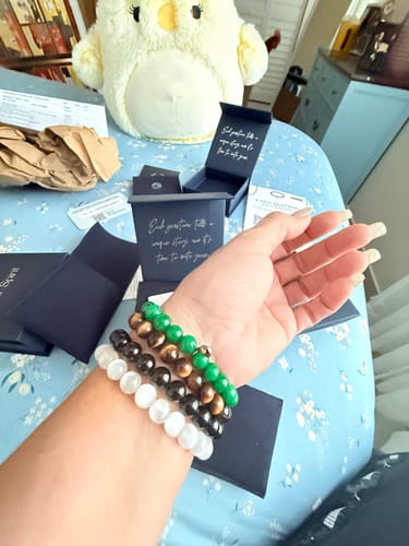 Customer photo review of Tiger Eye Bracelet