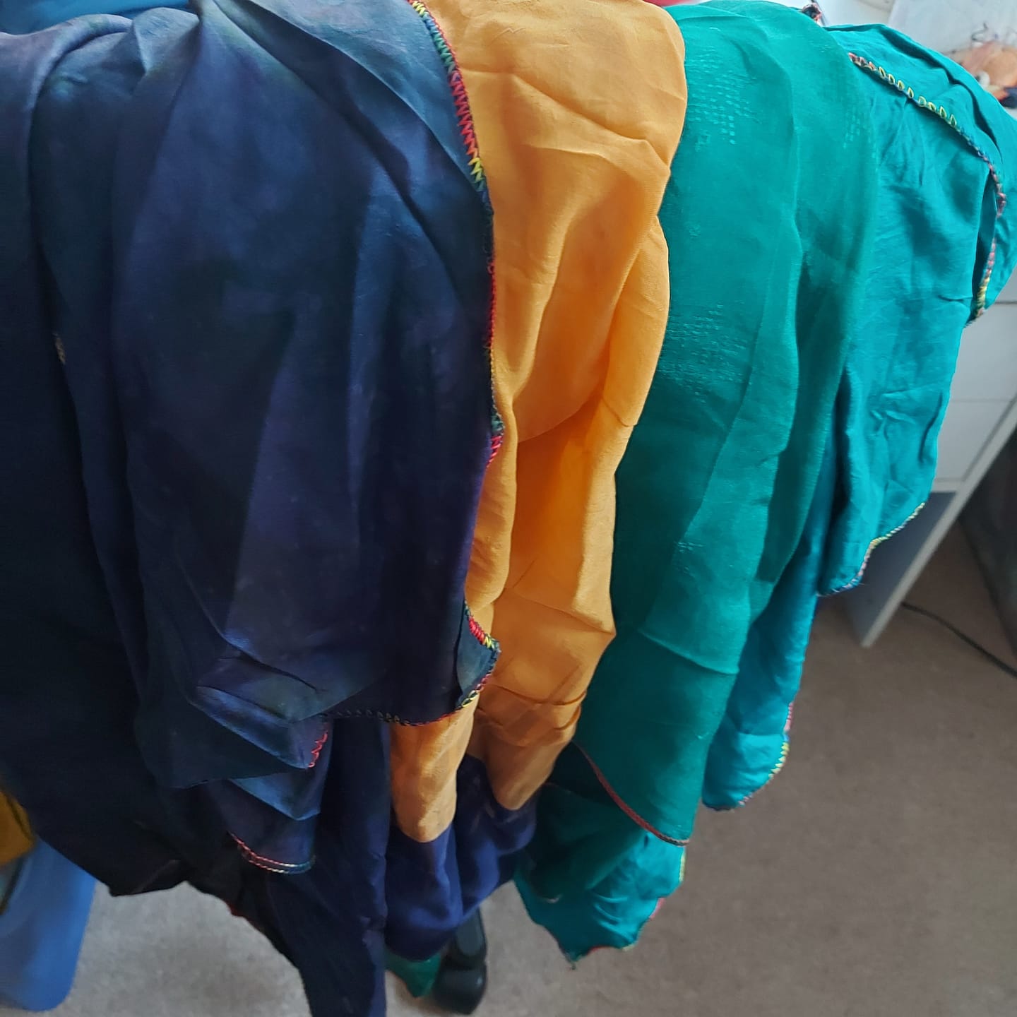 Customer photo review of 4 Pure Silk Scarves: Claim For Free Now