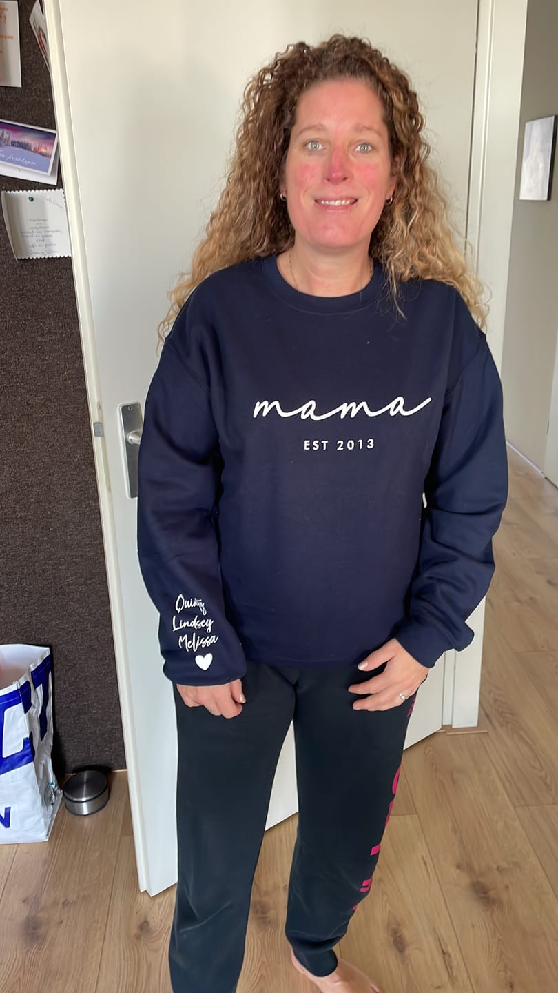 Customer photo review of Beste Mama - Gepersonaliseerde trui met 3D opdruk voor mama met naam