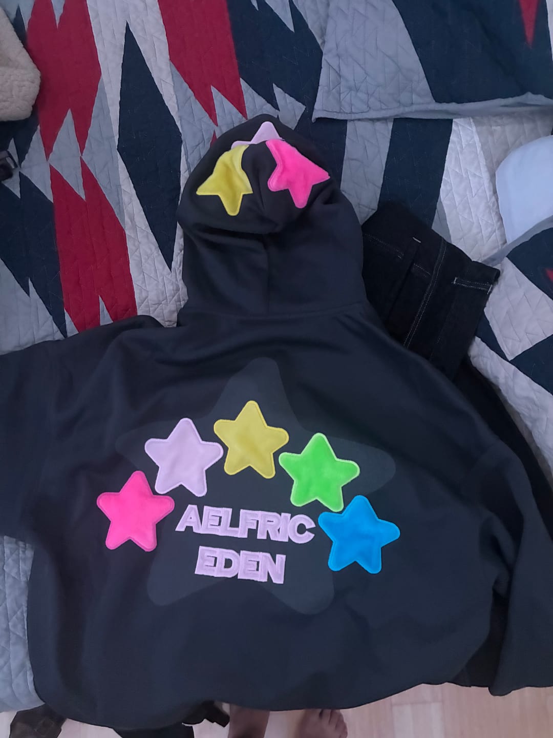 Customer photo review of Aelfric Eden Vintage Embroidery Eden Star V303 Hoodie