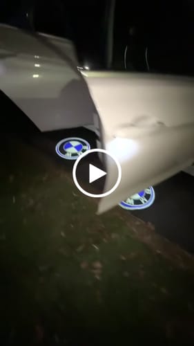 Customer video review of BMW LED DOOR LIGHTS
