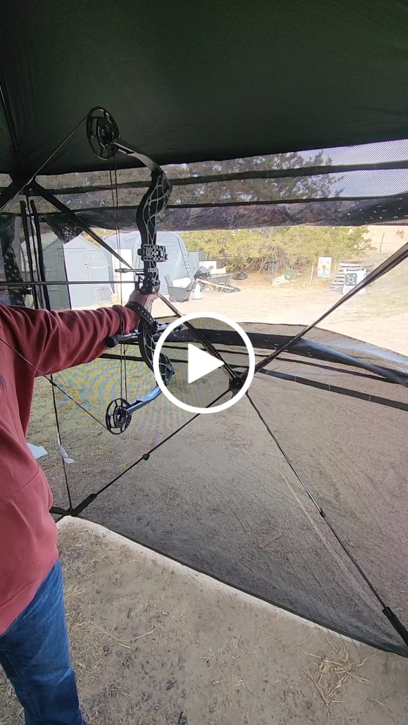 Customer video review of VisX/VisMax 270 Degree See Through Pop Up Hunting Blind