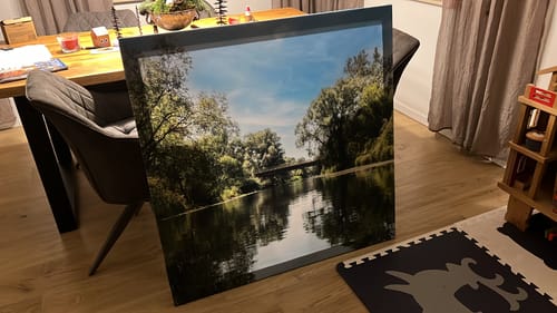 Customer photo review of Leinwand ohne Rahmen