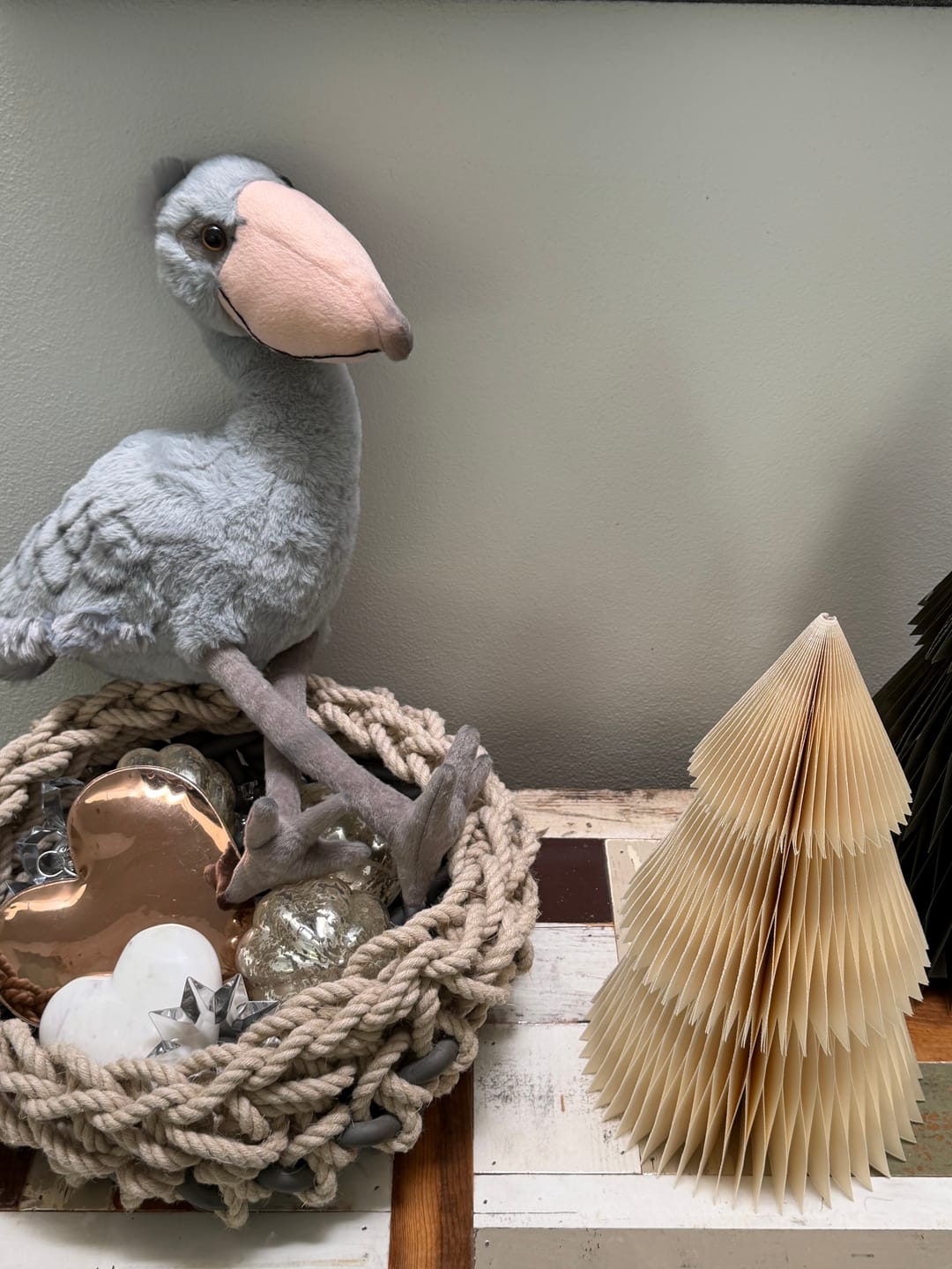 Customer photo review of Shoebill Stork Bird Soft Stuffed Plush Toy