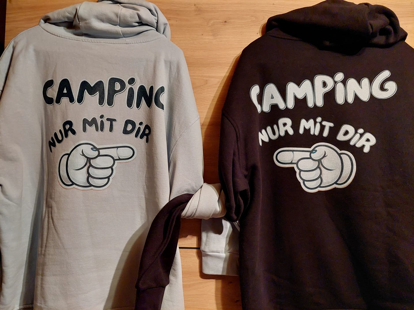 Customer photo review of Nur mit dir rechts Rückendruck | Premium Hoodie unisex