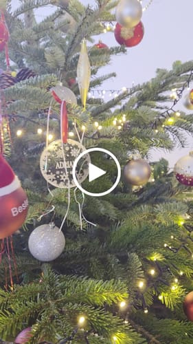 Customer video review of Weihnachtsdeko mit Schneeflocken