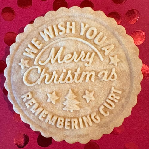 Customer photo review of Custom Christmas Cookie Stamp Embosser - Design #1